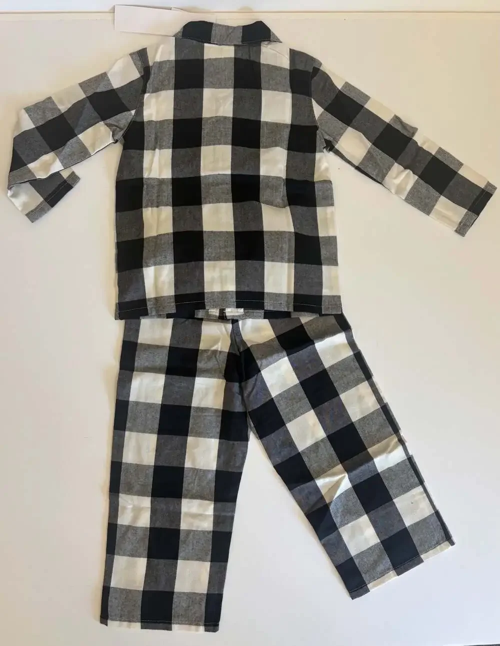 Old Navy Boys Buffalo Plaid Long-Sleeve Button-Down Pajama Set